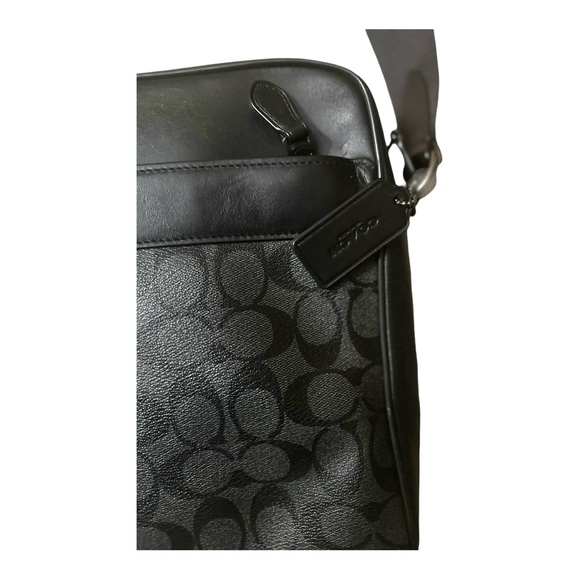 Coach Charles Charcoal Black and Gray F28455 Shoulder Messenger Camera Bag - Picture 8 of 11